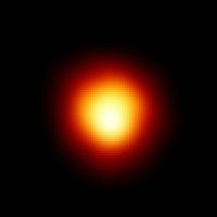 A bright celestial body glowing intensely in a dark background, emitting a warm, reddish hue and radiating light, reminiscent of how one might imagine the appearance of stars referred to in the context of the Mazzaroth.